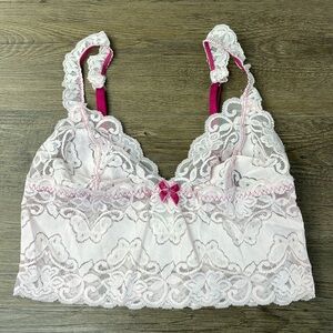 DKNY Women’s Light Pink Lace Bralette, size Small